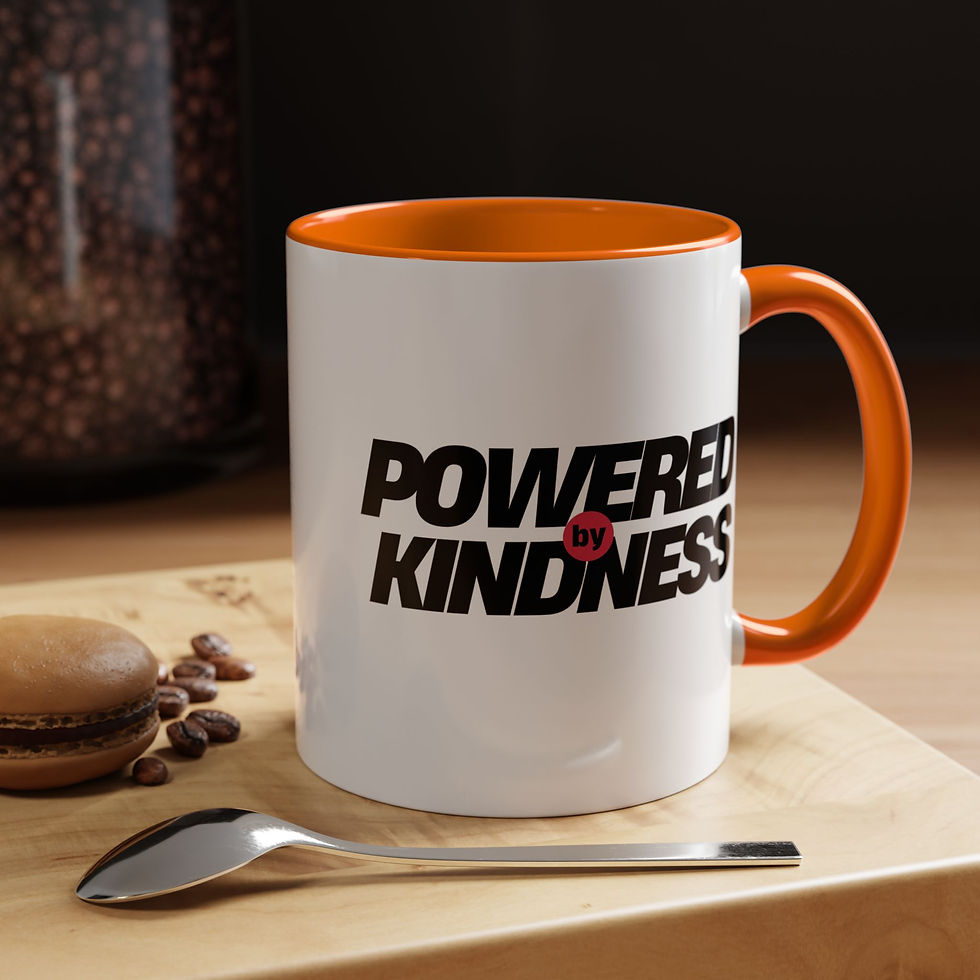 Thumbnail: Inspirational Coffee Mug or cup with saying "Powered by Giving"