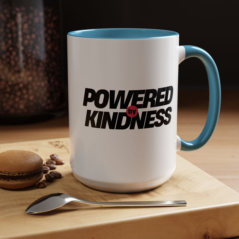 Thumbnail: Inspirational Coffee Mug or cup with saying "Powered by Giving"