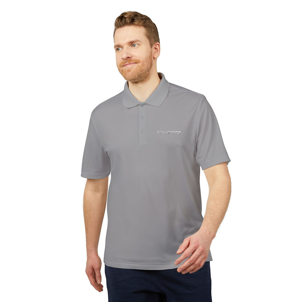 Thumbnail: Adidas Unisex Performance Polo - 'Volunteer' Casual Wear for Office & Events