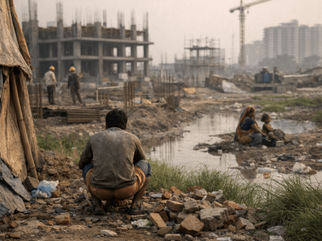 Open defecation at Nagpur Construction Sites