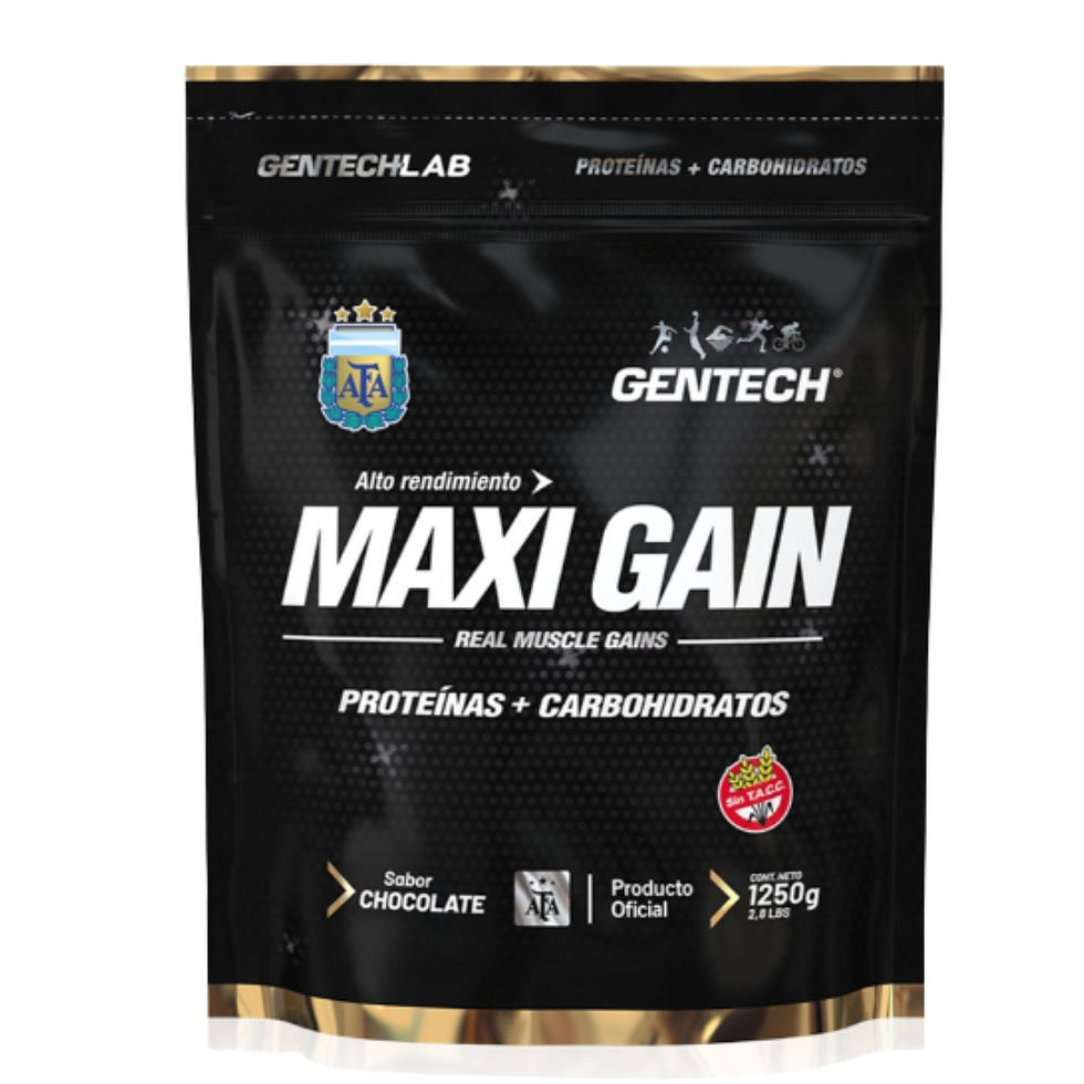Maxi Gain Aumento Masa Muscular Suplemento x1250g Gentech