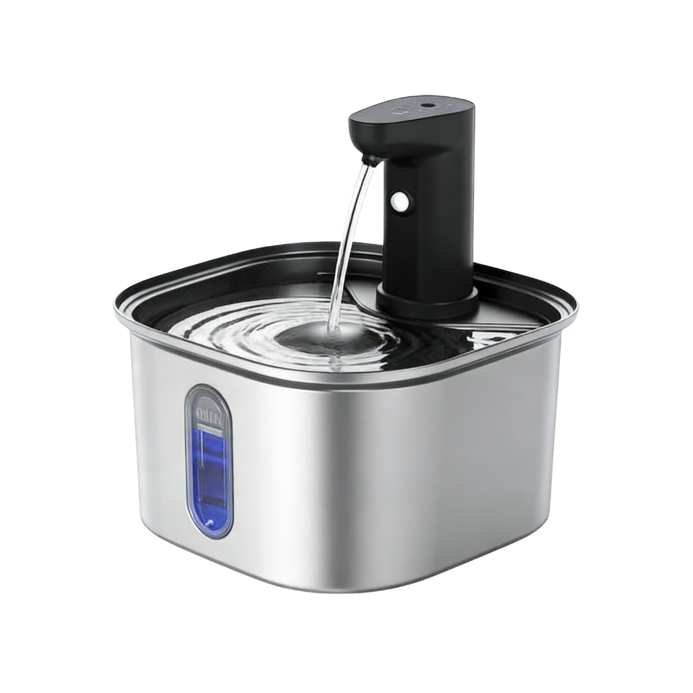 Stainless Sensor Fountain — Square