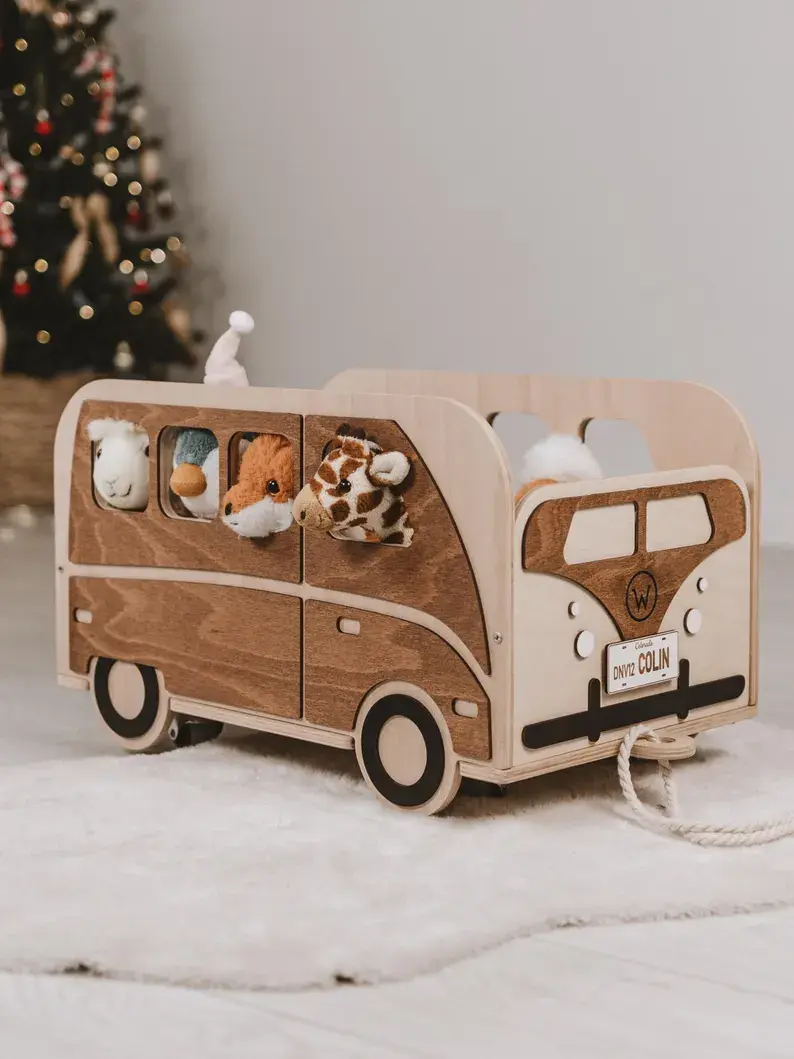 Thumbnail: Personalized Wooden Toy Wagon