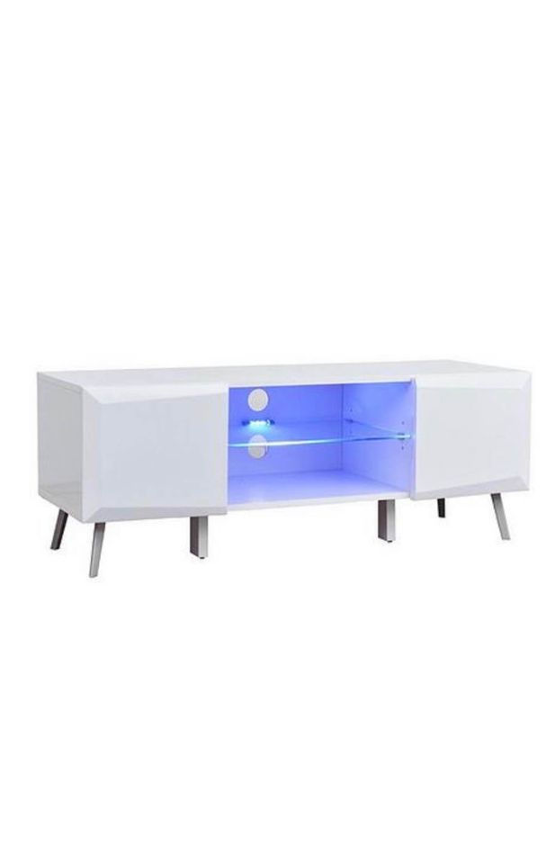 Thumbnail: Xander Wide High Gloss TV Stand With LED Lights.