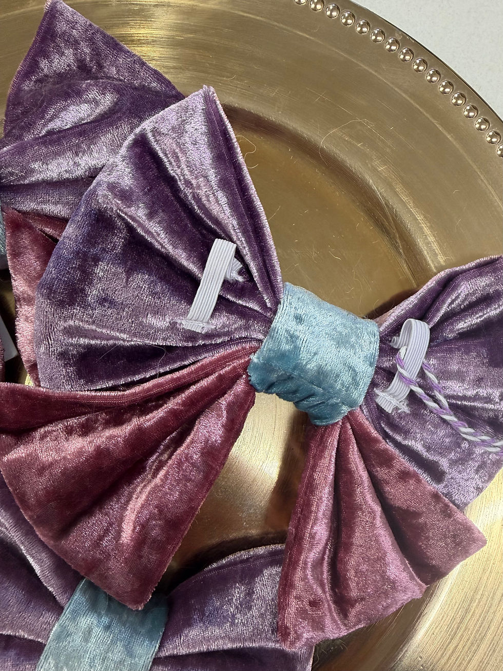 Thumbnail: Misty And Me - Pastel Velvet Bow