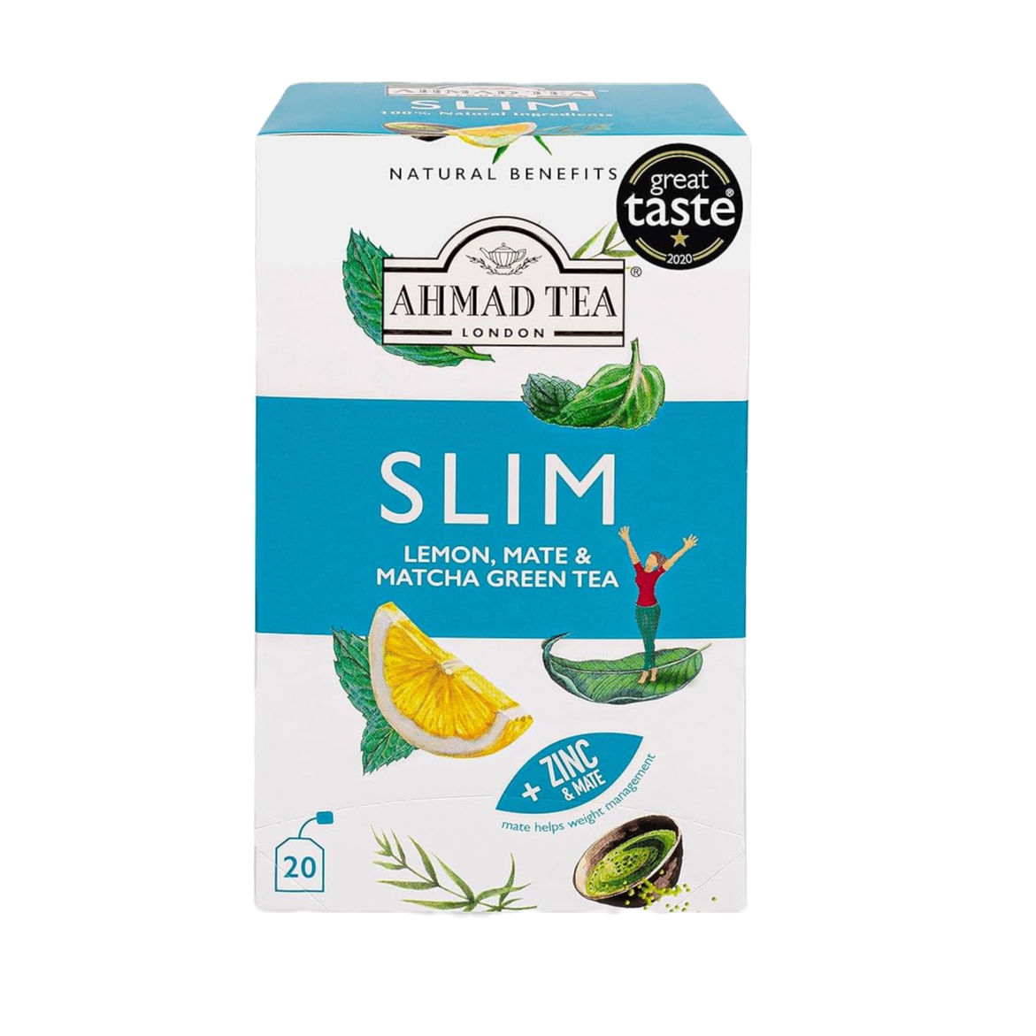Ahmad Slim Tea (Lemon, Mate & Matcha Green Tea) 20 Tea Bags