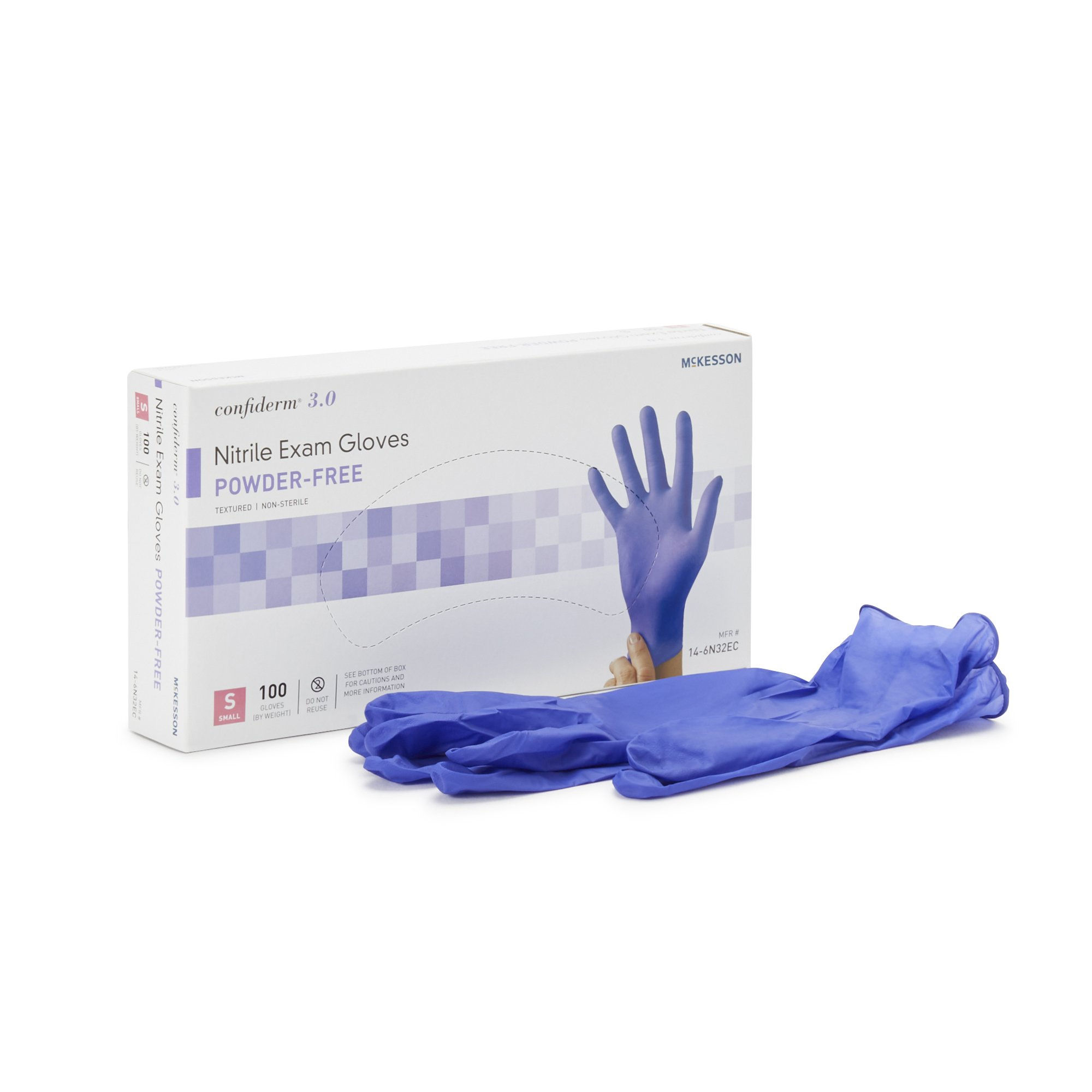 SMALL NONSTERILE NITRILE STANDARD CUFF LENGTH GLOVES 100s
