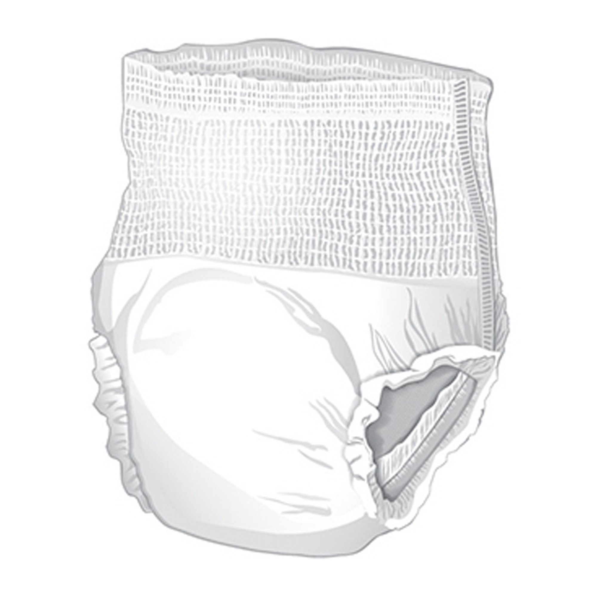 UNDERWEAR - MODERATE ABSORBENCY WITH TEAR AWAY SEAMS - LARGE 18s
