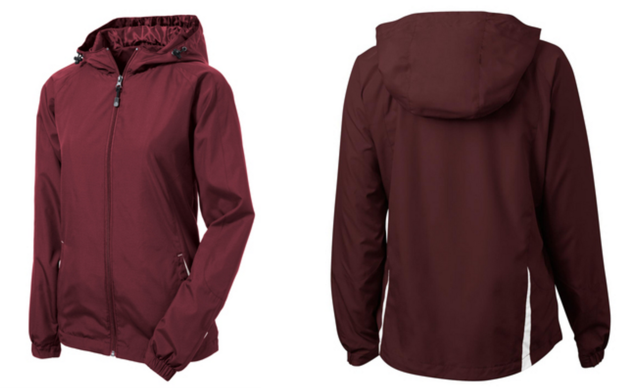 LADIES Sport-Tek Colorblock Hooded Raglan Jacket with left chest embroidery*