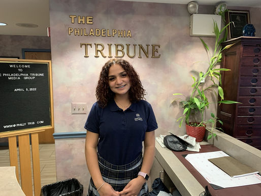 YMG-sponsored interns Sincere Rodriguez and Caroline Figueroa shine at Philadelphia Tribune
