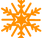 Orange Snowflake