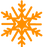 Orange Snowflake