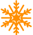 Orange Snowflake 