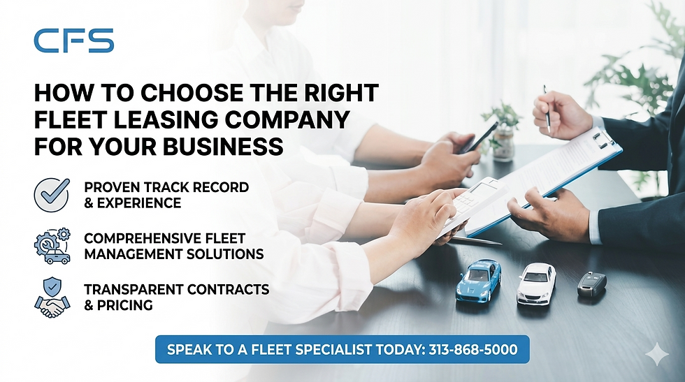 How To Choose The Right Fleet Leasing Companies For Your Business