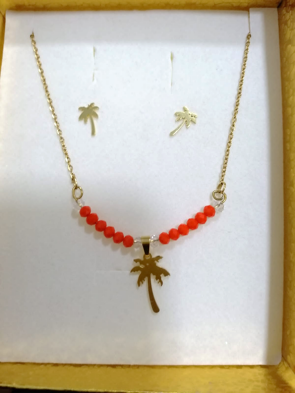 Miniatura: Set de Palmera amarillo, naranja