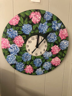 HAND PAINTED CLOCK
