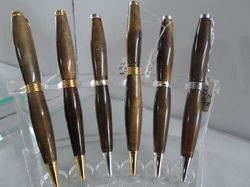 TURNED WOODEN PENS