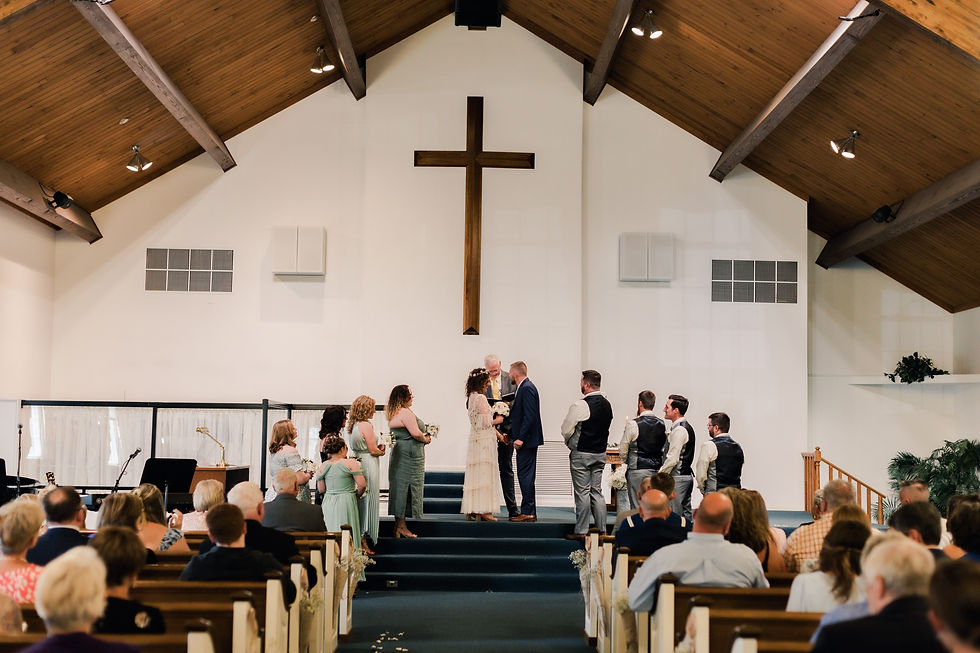 wedding chapel photography in maryland at Liberty Presbyterian church