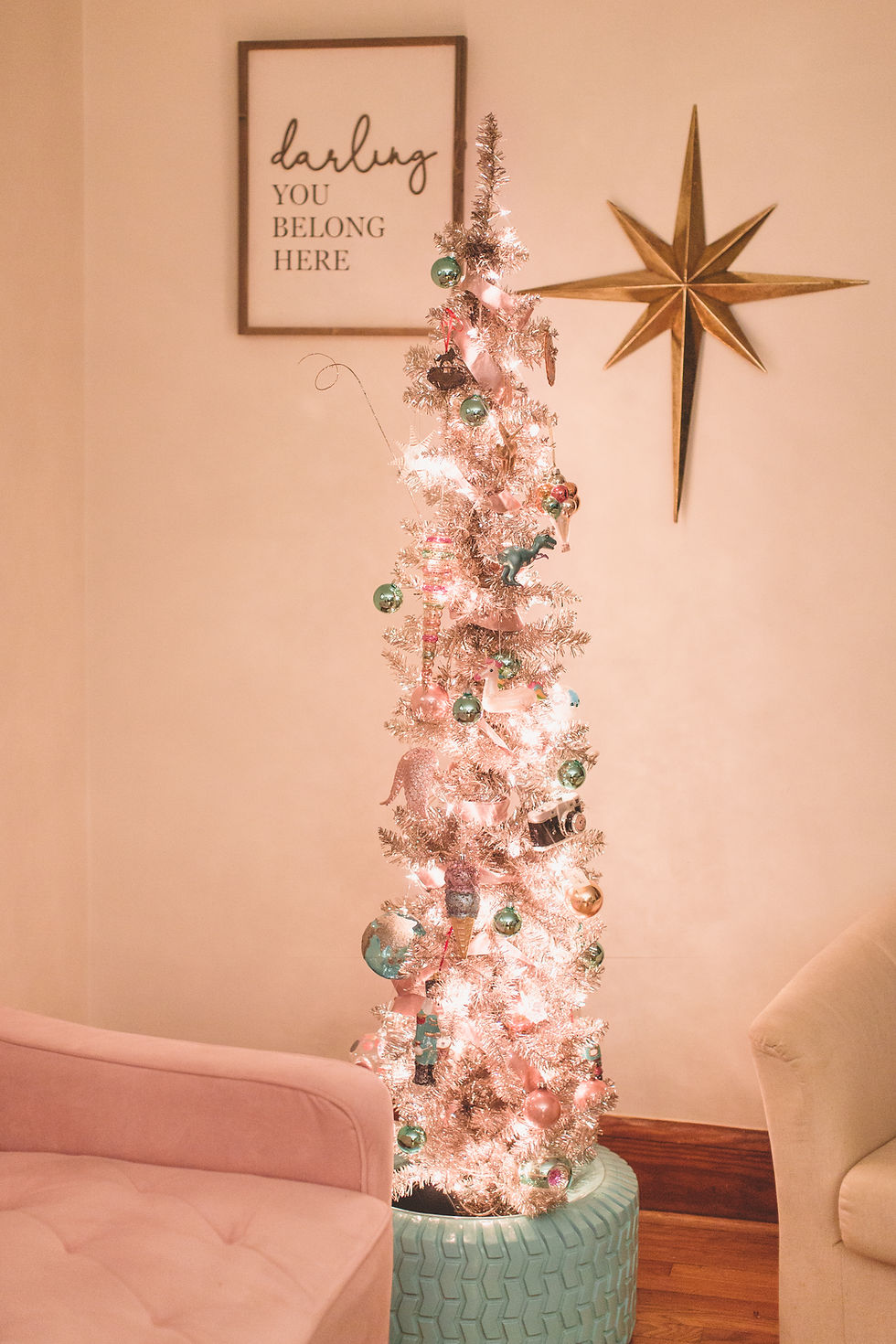 rose gold christmas tree