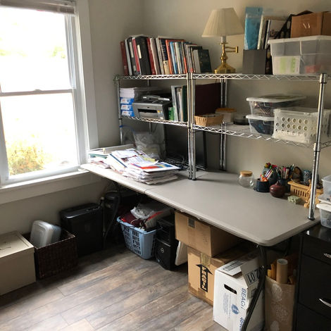 Desk & Storage After