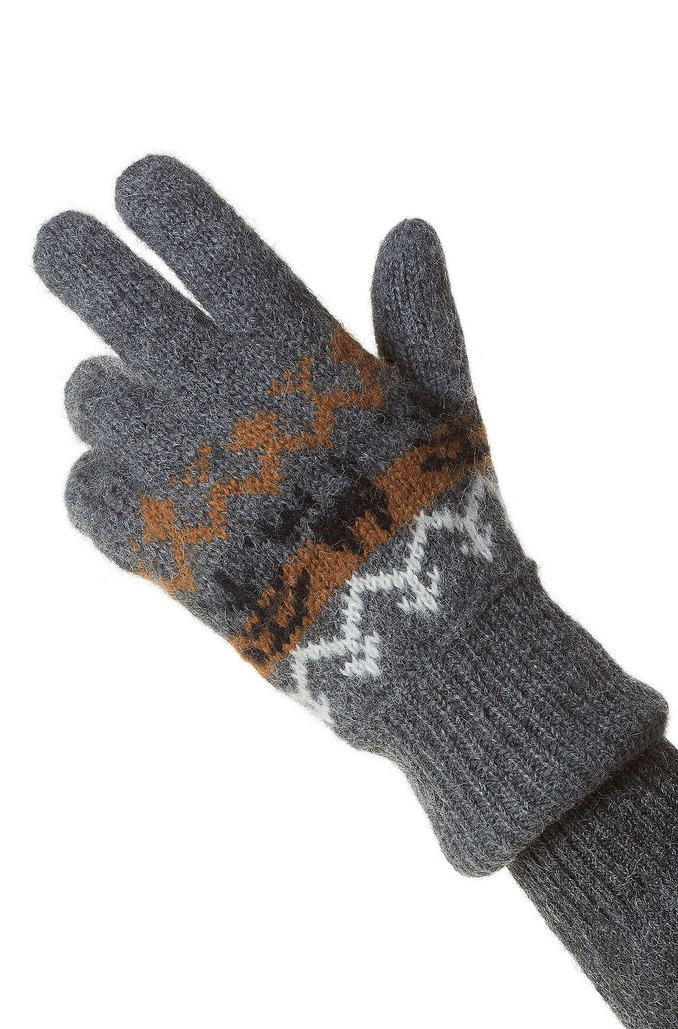Miniaturbild: Wendbare Alpaka Fingerhandschuhe NATURA