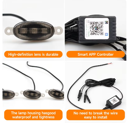Miniatura: 4 Luz Led RGB para rejilla delantera de coche
