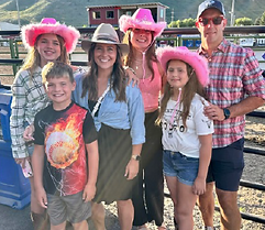 Rooted in Family  Elizabeth’s values  begin at home — with faith, family