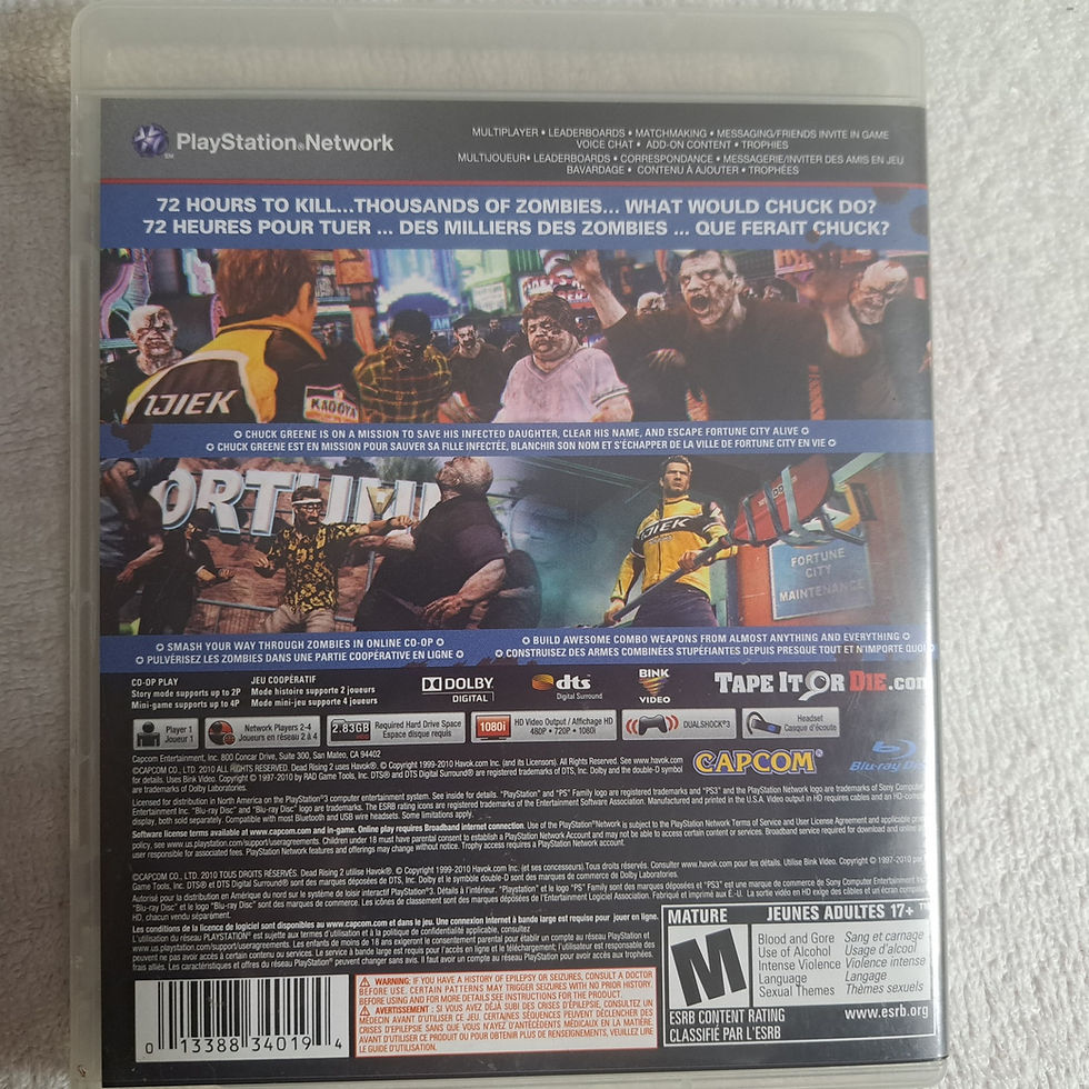 Thumbnail: Playstation 3 - Deadrising 2 - AUTHENTIC
