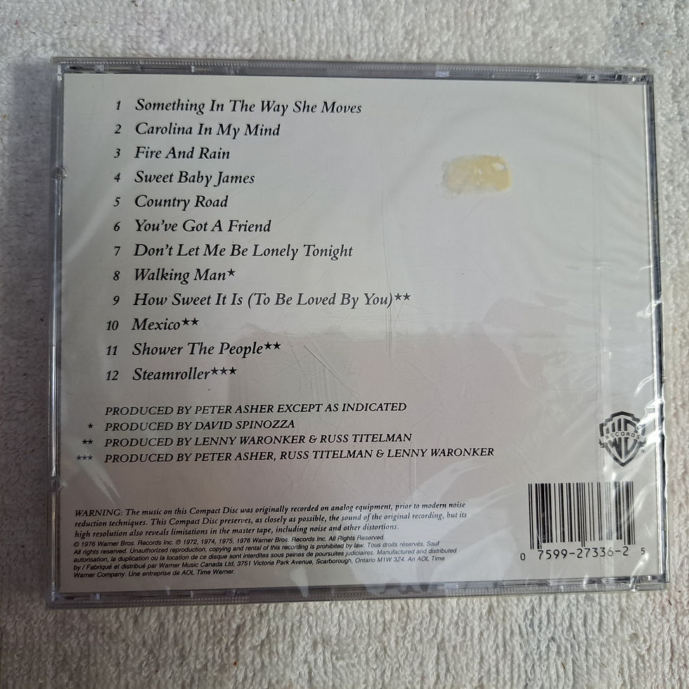 Thumbnail: CD - James Taylor Greatest hits CD