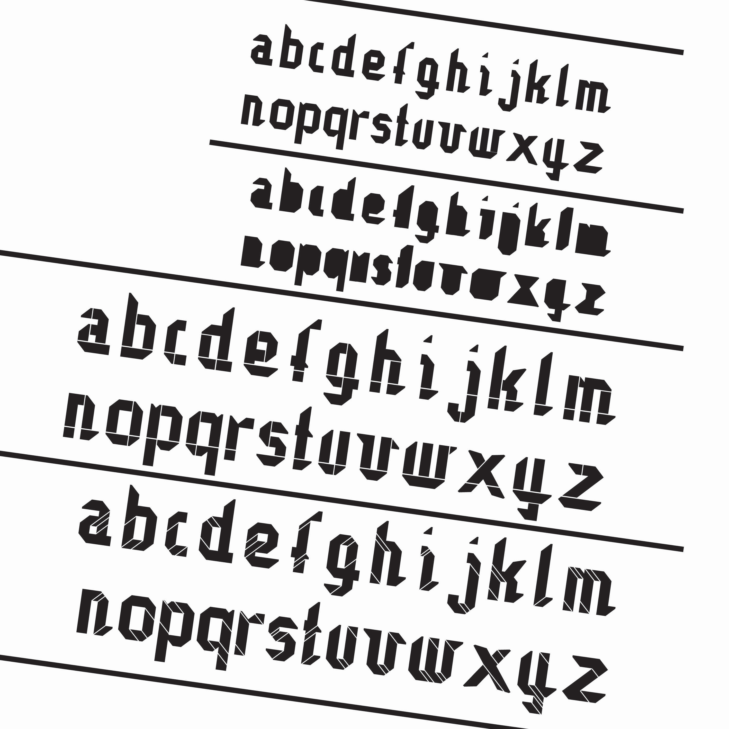 Typographie Numéro 2- Cargo Box
