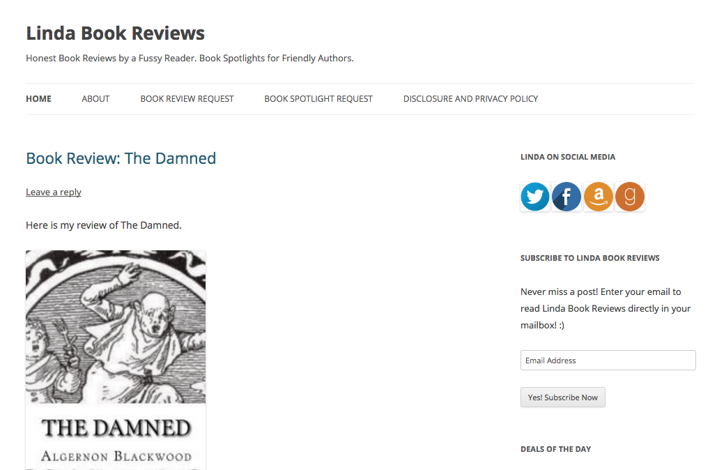 Linda Book Reviews