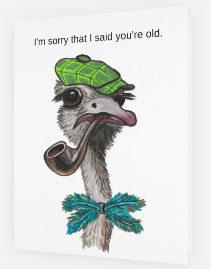 Ostrich front