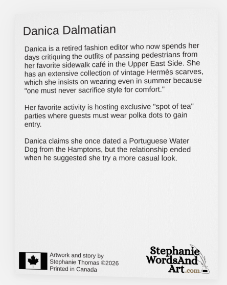 Danica Dalmatian back