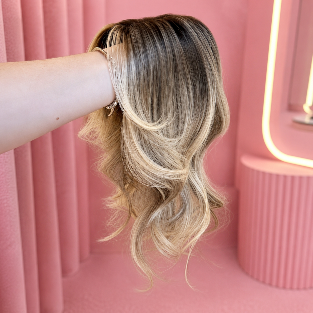 Blonde Monofilament Hair Topper