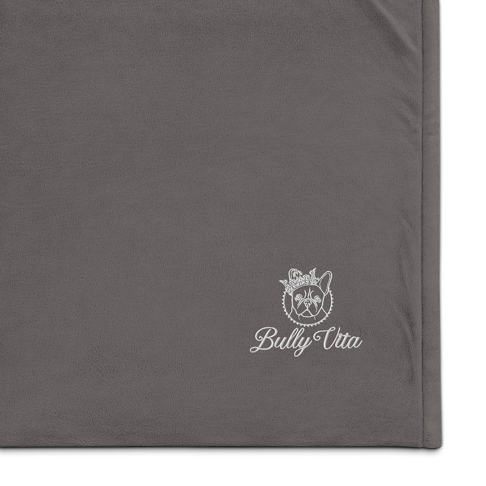 Thumbnail: Bully Vita Embroidered Premium Sherpa Blanket