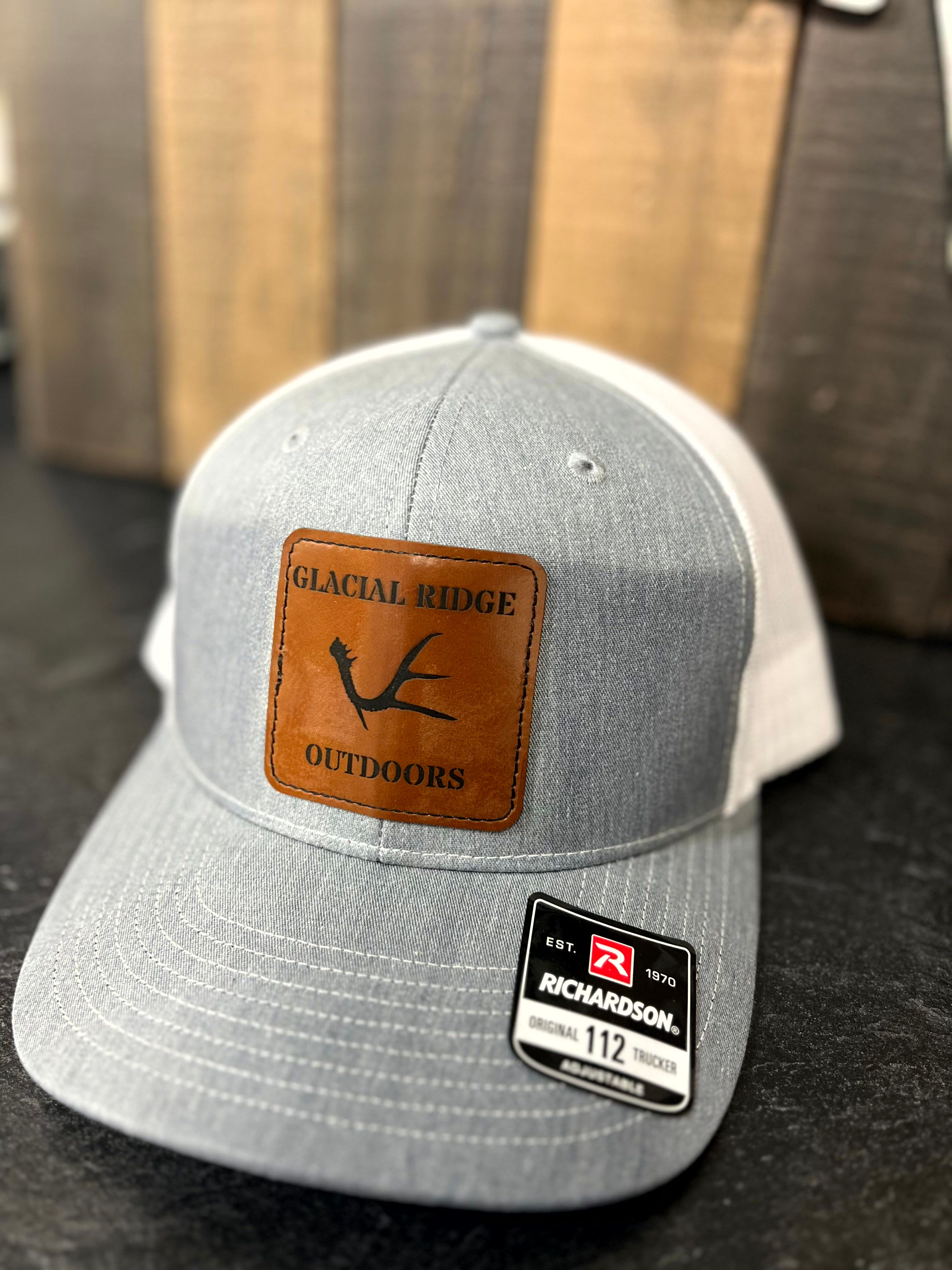 Glacial Ridge Outdoors Antler Hat - Gray/White Sq. Patch