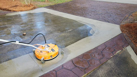 Large driveway surface cleaning/ The Palms