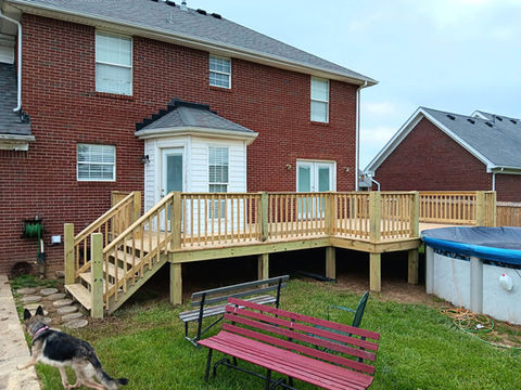 Custom deck and stairs
