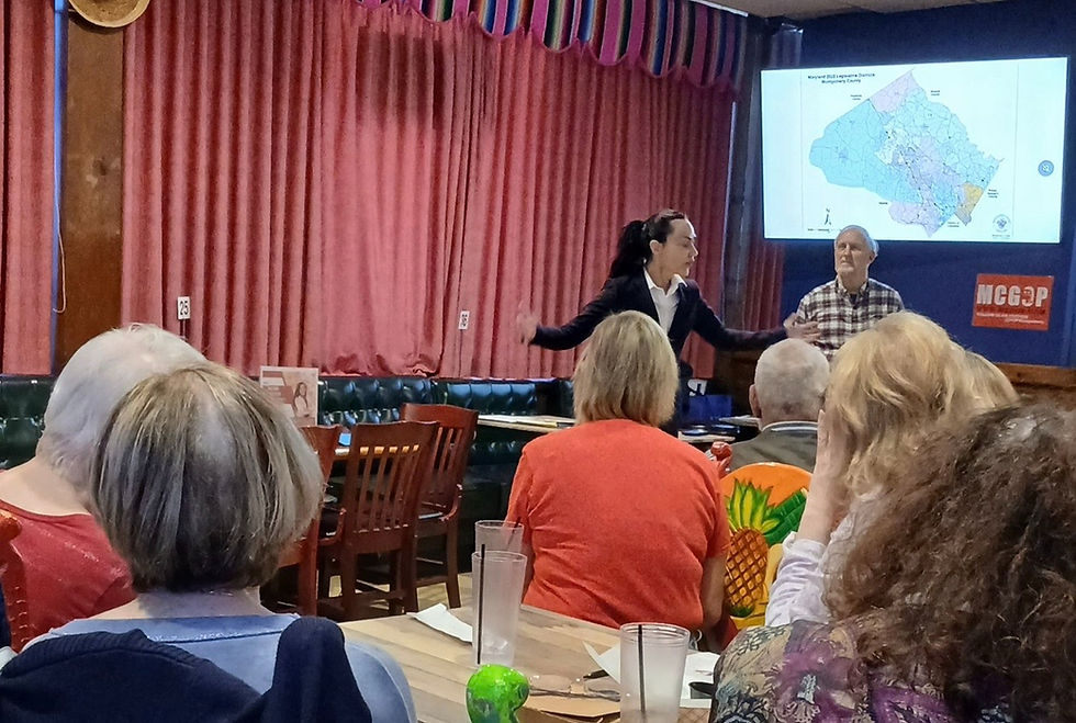 Talking to LD 17 constituents- Mid Moco Muster- Gaithersburg - May 14, 2026