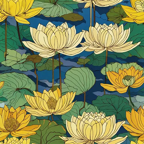 a Japanese wave of zen with green vines with gre (3).webp