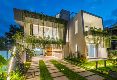 Exterior of Residence at ECR, Chennai - Architectural Photography