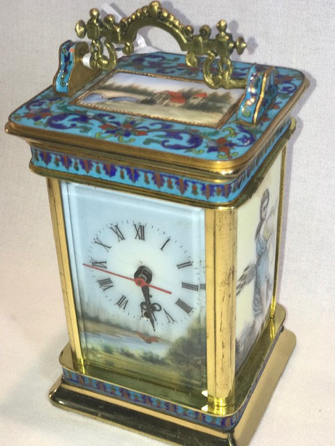 Cloisonne' & Enamel Clock