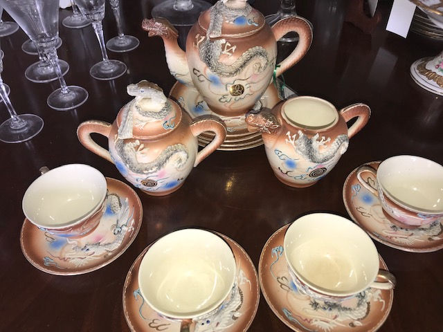 Thumbnail: Pre-WW II Dragon Tea Set