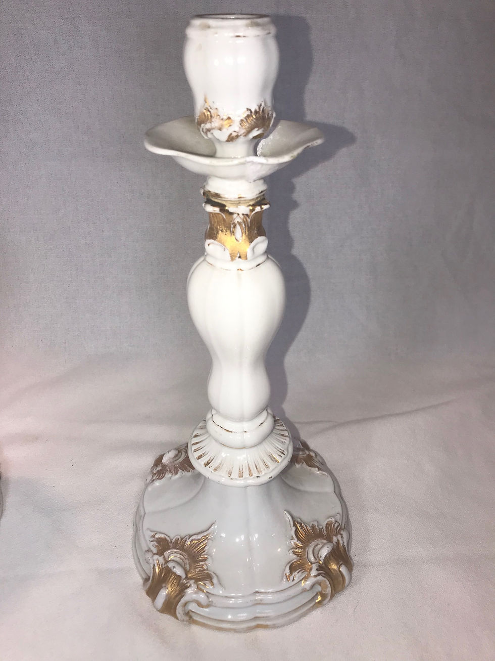 Thumbnail: Pair Meissen Candle Sticks