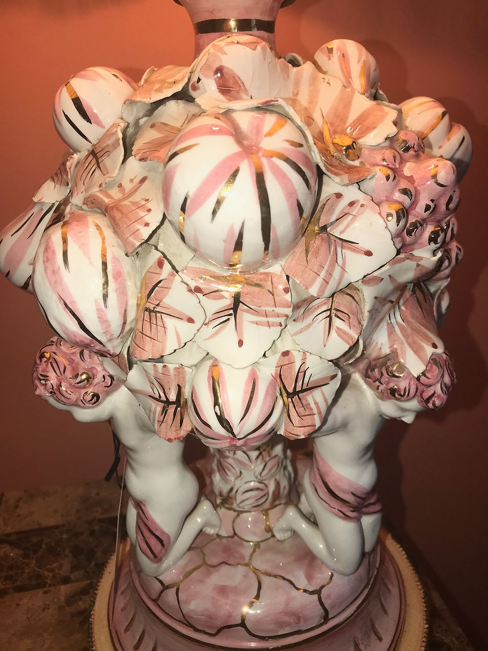 Thumbnail: Dresden Style Vintage Lamp