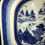 Thumbnail: LG CANTON EXPORT BLUE & WHITE FOOTED PLATTER