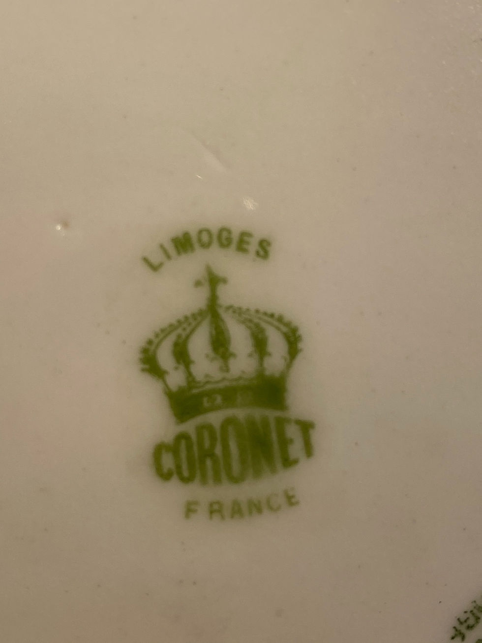 Thumbnail: LIMOGES DESERT PLATE SET-6