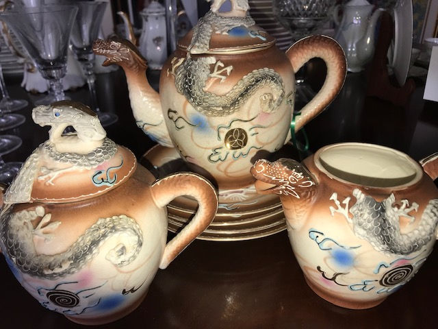 Thumbnail: Pre-WW II Dragon Tea Set