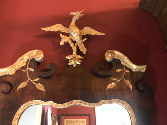 Thumbnail: George II walnut and parcel Gilt mirror c.1760 - 1860