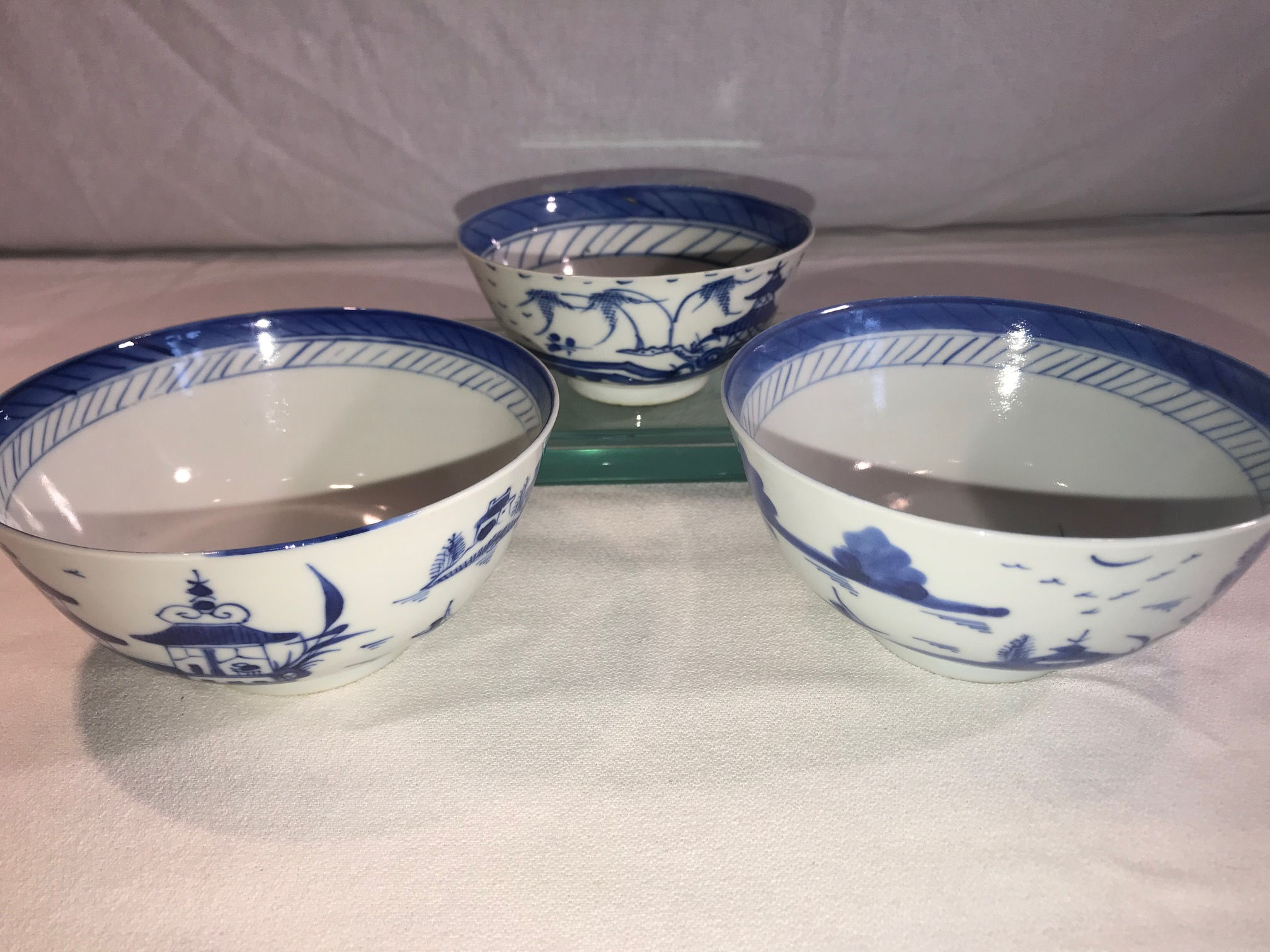 CANTON EXPORT BOWL SET 3